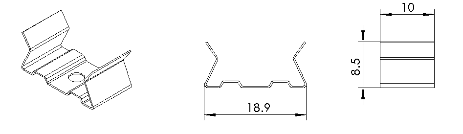 Typ 1, Metallclip