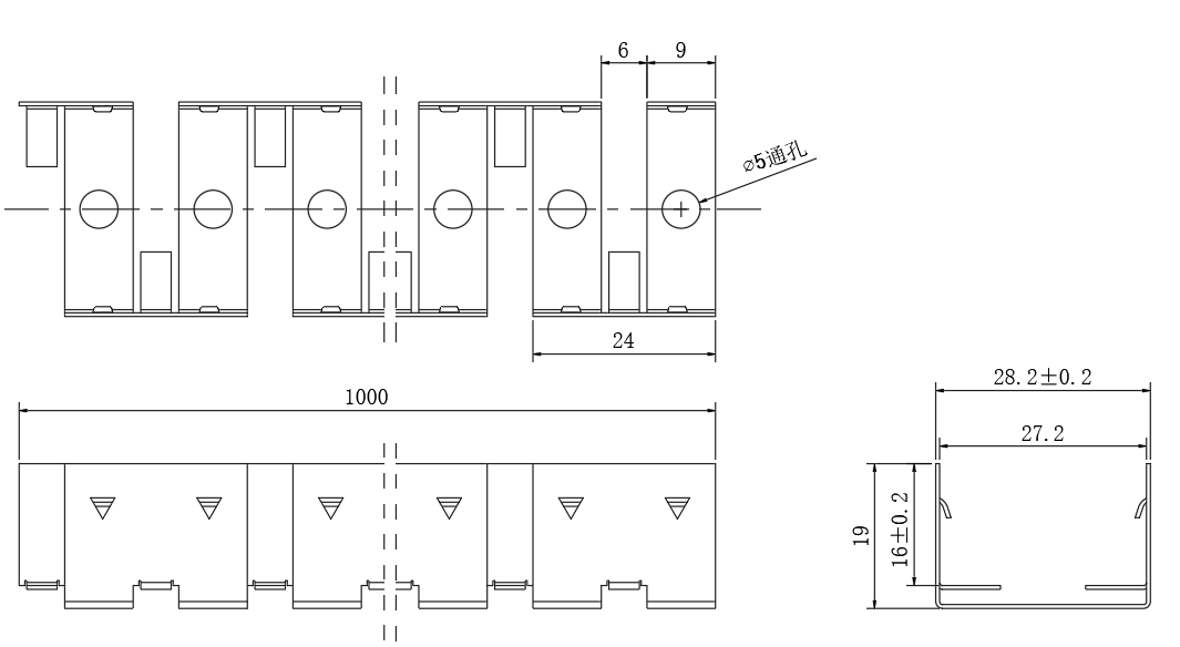 Typ 2, rostfreie Installationskette (1 Meter pro St&uuml;ck)