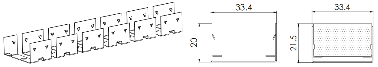 Typ 3, SS-Kette f&uuml;r Au&szlig;enanwendung (1 Meter pro St&uuml;ck)