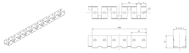 Typ 4, rostfreie Installationskette (1 m pro St&uuml;ck)