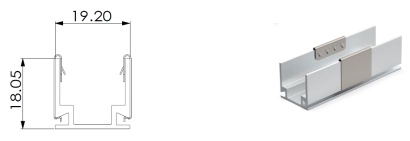 Typ 1, AL-Clips f&uuml;r Au&szlig;enanwendung (AL50 mm/St&uuml;ck mit 2 St&uuml;ck Clips)