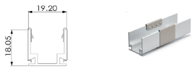 Typ 1, AL-Clips f&uuml;r Au&szlig;enanwendung (AL50 mm/St&uuml;ck mit 2 St&uuml;ck Clips)