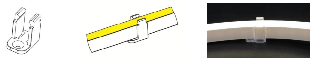 Typ 1, transparente Clips f&uuml;r Innenanwendung