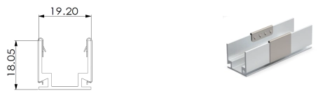 Typ 1, AL-Clips f&uuml;r Au&szlig;enanwendung (AL50 mm/St&uuml;ck mit 2 St&uuml;ck Clips)