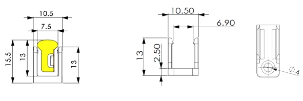8.1 AL-Profil (1 m/St&uuml;ck) und AL-Clip (30 mm/St&uuml;ck)